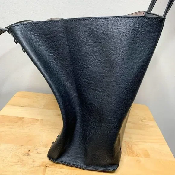 Danielle Nicole Faux Leather Tote Bag Black - Picture 10 of 15